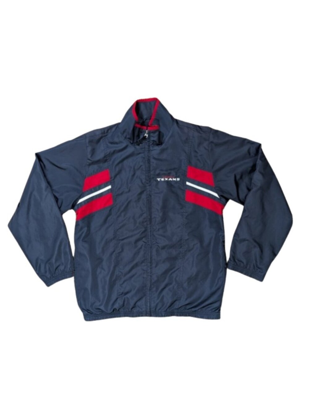 Vintage Reebok NFL Houston Texans Windbreaker Jacket Navy Size M Full Zip